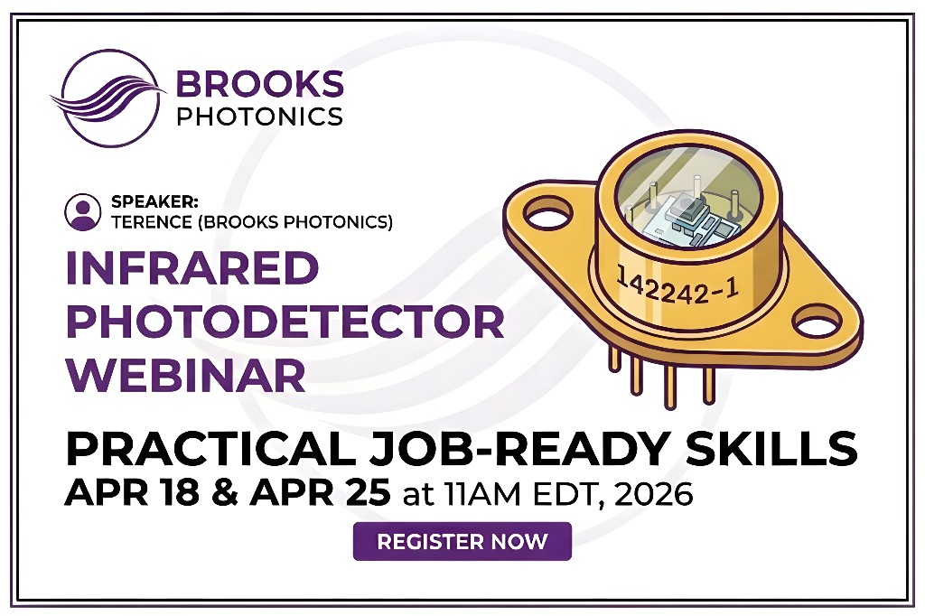 Infrared photodetector webinar graphic